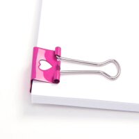 RAPESCO® Foldbackklammern pink 32,0 mm, 20 St.