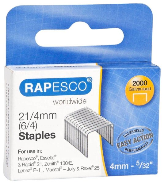 RAPESCO® Heftklammern 21/4, 2.000 St.