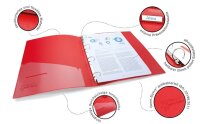 RAPESCO® Ringbuch 4-Ringe grün, rot, schwarz, dunkelblau, hellblau 3,5 cm DIN A4, 10 St.