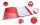 RAPESCO® Ringbuch 4-Ringe grün, rot, schwarz, dunkelblau, hellblau 3,5 cm DIN A4, 10 St.