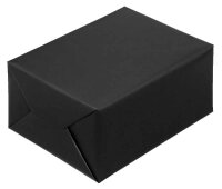 JUNG SCHÖNER VERPACKEN Geschenkpapier Vollton Uni schwarz, 20,0 m