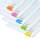 RAPESCO® Foldbackklammern farbsortiert 19,0 mm, 10 St.