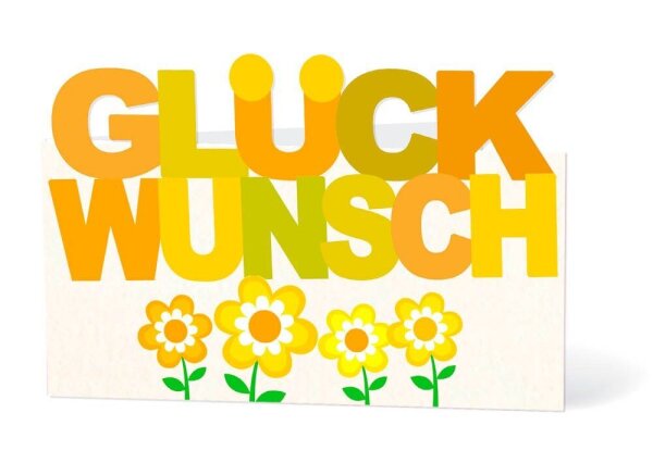 LUMA Geburtstagskarte Glückwunsch LU GKO 09 bunt, 1 St.