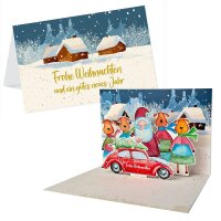 LUMA Weihnachtskarte Frohe Weihnachten LU POPUP 05 bunt,...