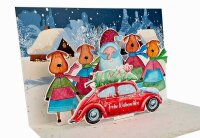 LUMA Weihnachtskarte Frohe Weihnachten LU POPUP 05 bunt, 1 St.