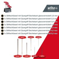 Wiha Sechskantschlüssel-Satz 00953 7-tlg.