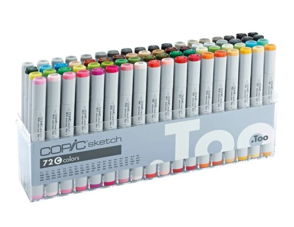COPIC® Sketch C Layoutmarker-Set farbsortiert 1,0 + 6,0 mm, 72 St.