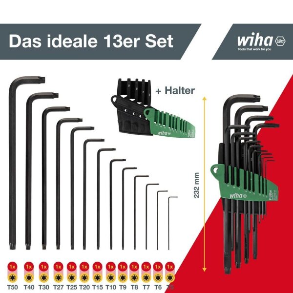 Wiha Torx-Schlüsselsatz ProStar 24852 13-tlg.