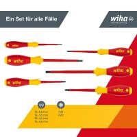 Wiha Schraubendreher-Set SoftFinish® electric SL/PZ 25477 6-tlg.