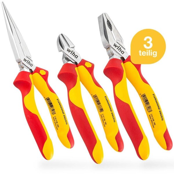 Wiha Zangen-Set Professional electric 26852, Länge: 35,3 cm, 3-tlg., 1 Set