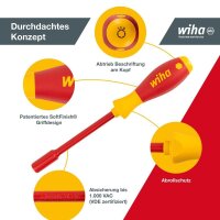 Wiha Schraubendreher-Set SoftFinish® electric 6-Kant 29466 5-tlg.
