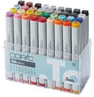 COPIC® Classic Layoutmarker-Set farbsortiert 1,0 + 6,0 mm, 36 St.
