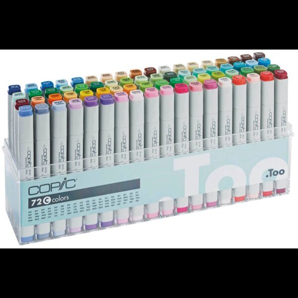 COPIC® Classic C Layoutmarker-Set farbsortiert 1,0 + 6,0 mm, 72 St.