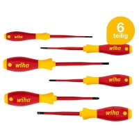 Wiha Schraubendreher-Set SoftFinish® electric PlusMinus/SL/PZ/PH 38362 6-tlg.