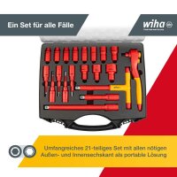 Wiha Steckschlüssel-Satz 1/2" 43024 21-tlg.