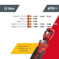 Wiha Schraubendreher-Set LiftUp 25 SL/PH/PZ/6-Kant/TORX® 38606 12-tlg.