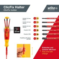 Wiha Schraubendreher-Set LiftUp electric SL/PZ/PlusMinus...