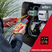 Wiha Zweipoliger Spannungs- und Durchgangsprüfer eMobility 44319 12 – 1.000 V AC, CAT IV