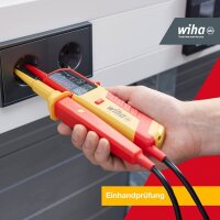 Wiha Zweipoliger Spannungs- und Durchgangsprüfer eMobility 44319 12 – 1.000 V AC, CAT IV