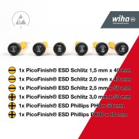 Wiha Schraubendreher-Set PicoFinish® ESD 43707 7-tlg.