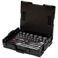 Wiha Steckschlüssel-Satz 1/4" und 1/2" 44685 60-tlg.