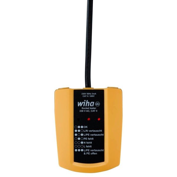 Wiha 45220, 230 V AC, CAT II Steckdosentester