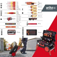 Wiha XXL 4 Trolley electric 45734 Werkzeugtrolley 80-tlg.
