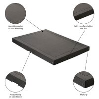 FALKEN PURE Aufbewahrungsbox 500 Blatt schwarz 44,0 x 62,0 x 4,0 cm, 1 St.