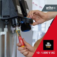 Wiha Zweipoliger Spannungsprüfer 44309, 12 – 1.000 V AC, CAT IV 1000 V