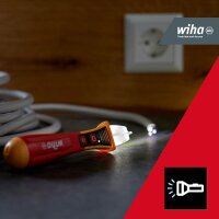 Wiha Zweipoliger Spannungsprüfer 44309, 12 – 1.000 V AC, CAT IV 1000 V