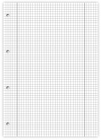 Staufen® Briefblöcke Style gelocht DIN A4 kariert Lineatur 28, 10 Blöcke