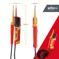 Wiha Zweipoliger Spannungs- und Durchgangsprüfer 45217, 0,5 - 1.000 V AC, CAT IV