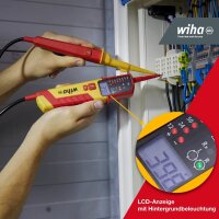 Wiha Zweipoliger Spannungs- und Durchgangsprüfer 45217, 0,5 - 1.000 V AC, CAT IV