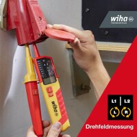 Wiha Zweipoliger Spannungs- und Durchgangsprüfer 45217, 0,5 - 1.000 V AC, CAT IV
