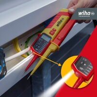 Wiha Zweipoliger Spannungs- und Durchgangsprüfer 45217, 0,5 - 1.000 V AC, CAT IV