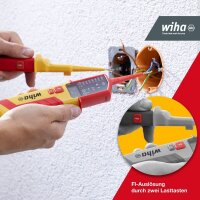 Wiha Zweipoliger Spannungs- und Durchgangsprüfer 45217, 0,5 - 1.000 V AC, CAT IV