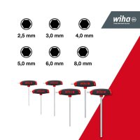Wiha Sechskantschlüssel-Satz ComfortGrip 45620 6-tlg.