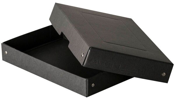 FALKEN PURE Aufbewahrungsbox 500 Blatt schwarz 18,0 x 25,0 x 4,0 cm, 1 St.