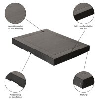 FALKEN PURE Aufbewahrungsbox 500 Blatt schwarz 32,0 x 44,0 x 4,0 cm, 1 St.