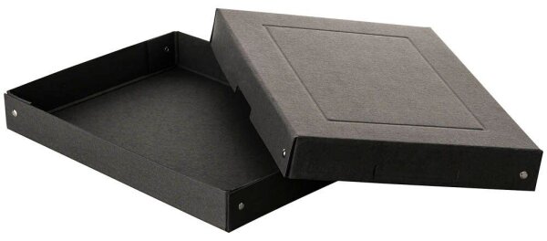 FALKEN PURE Aufbewahrungsbox 500 Blatt schwarz 24,0 x 32,0 x 4,0 cm, 1 St.