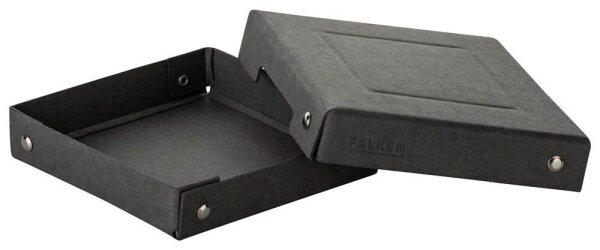 FALKEN PURE 120x120mm Aufbewahrungsbox 310 Blatt schwarz 13,0 x 13,0 x 2,5 cm, 1 St.