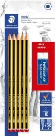 STAEDTLER Noris® 120 Bleistifte HB schwarz/gelb, 1 Set