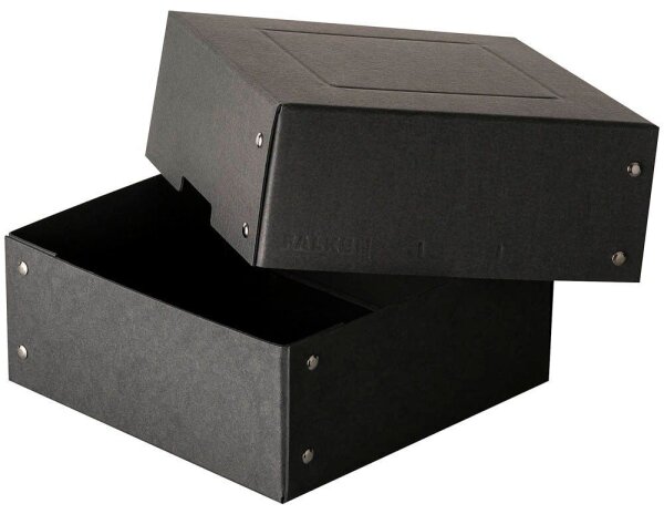 FALKEN PURE 200x200mm Aufbewahrungsbox 1050 Blatt schwarz 21,0 x 21,0 x 8,5 cm, 1 St.