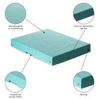 FALKEN PURE Aufbewahrungsbox 500 Blatt pastellblau 24,0 x 32,0 x 4,0 cm, 1 St.