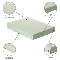 FALKEN PURE Aufbewahrungsbox 500 Blatt pastellgrün 24,0 x 32,0 x 4,0 cm, 1 St.