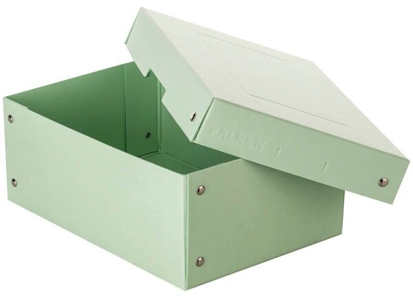 FALKEN PURE Aufbewahrungsbox 1250 Blatt pastellgrün 18,0 x 25,0 x 10,0 cm, 1 St.