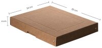 FALKEN PURE Aufbewahrungsbox 500 Blatt braun 24,0 x 32,0...
