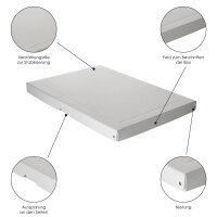 FALKEN PURE Aufbewahrungsbox 500 Blatt weiß 44,0 x 62,0 x 4,0 cm, 1 St.
