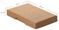 FALKEN PURE Aufbewahrungsbox 310 Blatt natronbraun 12,0 x...