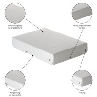 FALKEN PURE Aufbewahrungsbox 500 Blatt weiß 18,0 x 25,0 x 4,0 cm, 1 St.